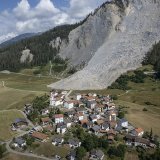 Dans la nuit du 16 juin, environ 1,2 million de tonnes de roches se sont éboulées de la montagne, sans atteindre le village de Brienz (archives).